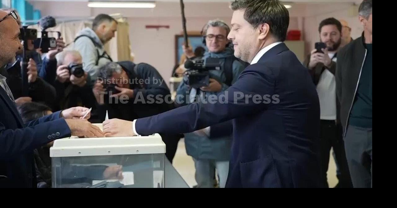 Candidates cast their votes in the second round of French municipal elections