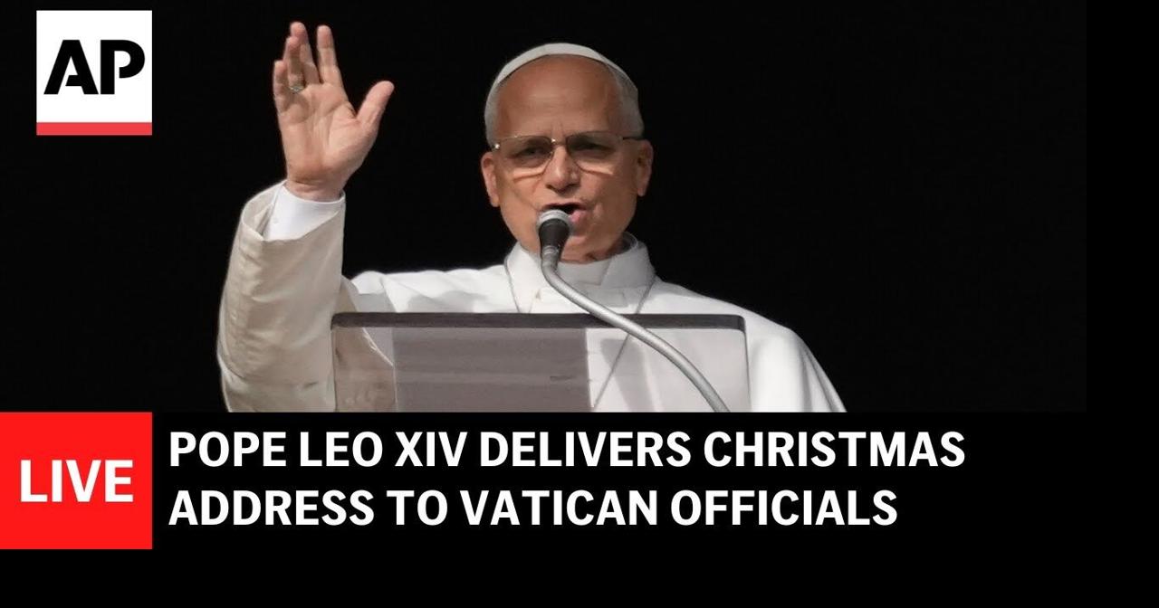 LIVE: Pope Leo XIV delivers annual Christmas address to Vatican officials