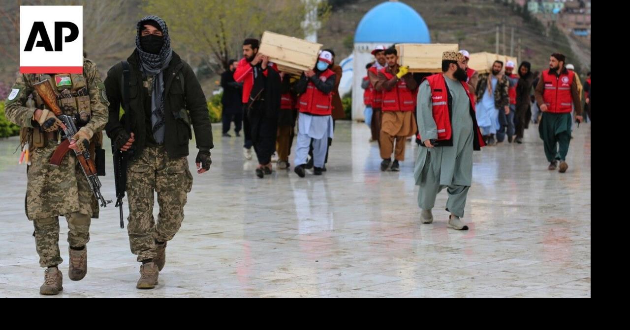 Taliban leaders in Afghanistan hold funerals after hundreds killed in strike