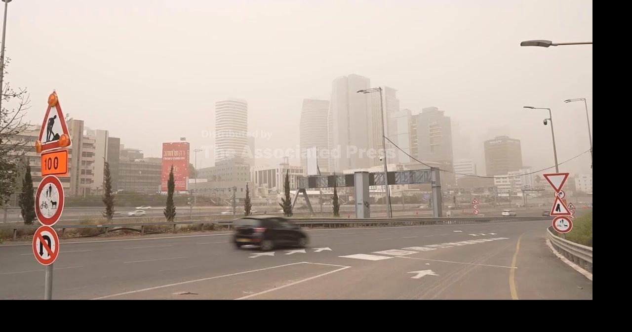 Dust storm engulfs Gaza, Israel and other parts of the Middle East