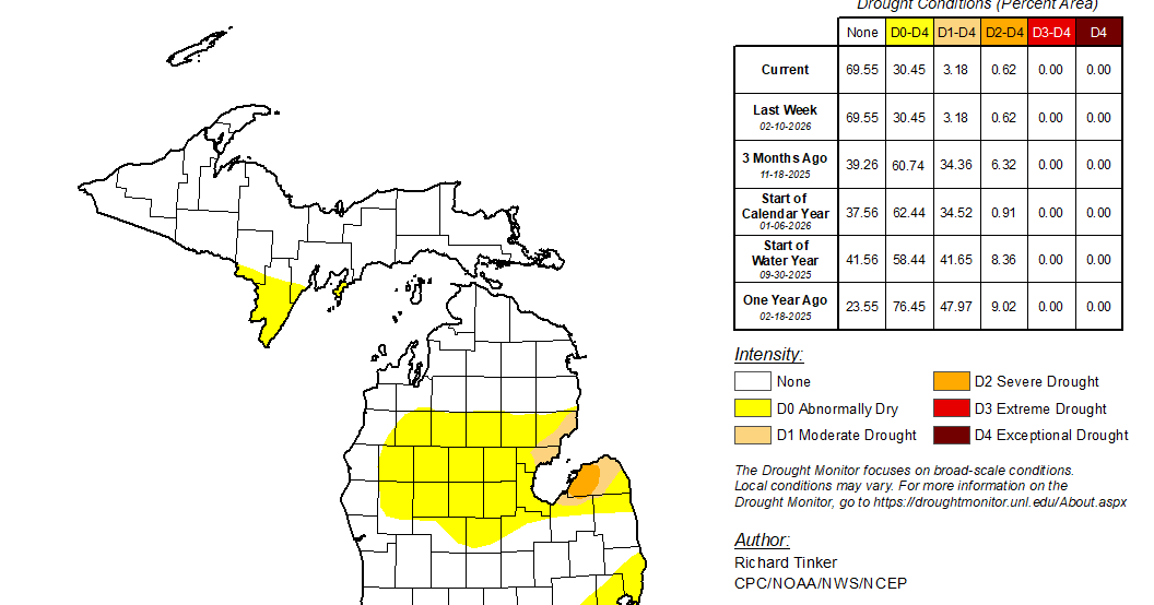 ‘None of this is normal’ – Michigan watches winter drought ahead of growing season