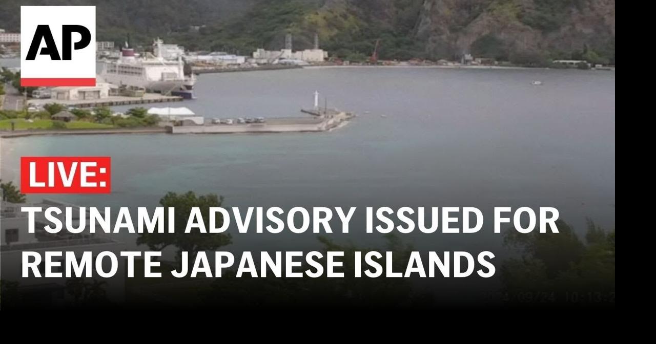 Live: Tsunami warning issued for remote Japanese islands after undersea quake | Videos