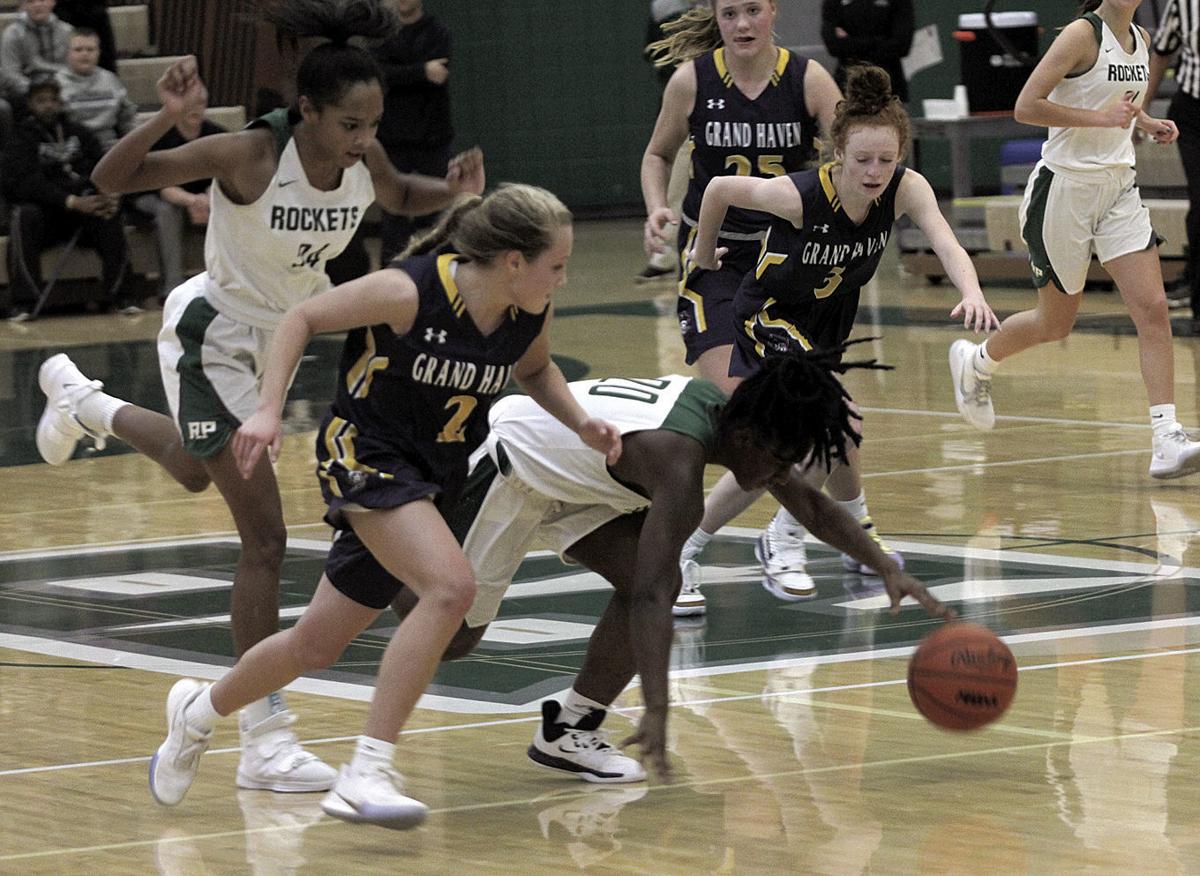 Reeths Puffer Girls Basketball Rallies Past Grand Haven