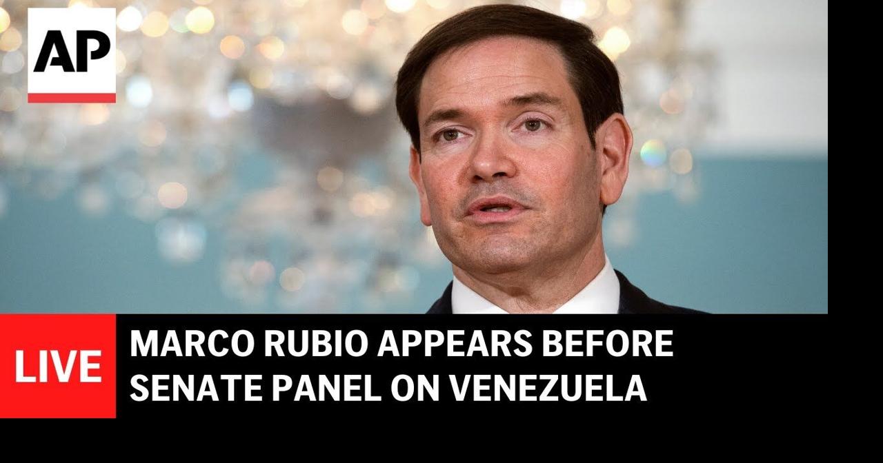 LIVE: Marco Rubio appears before Senate panel on Venezuela