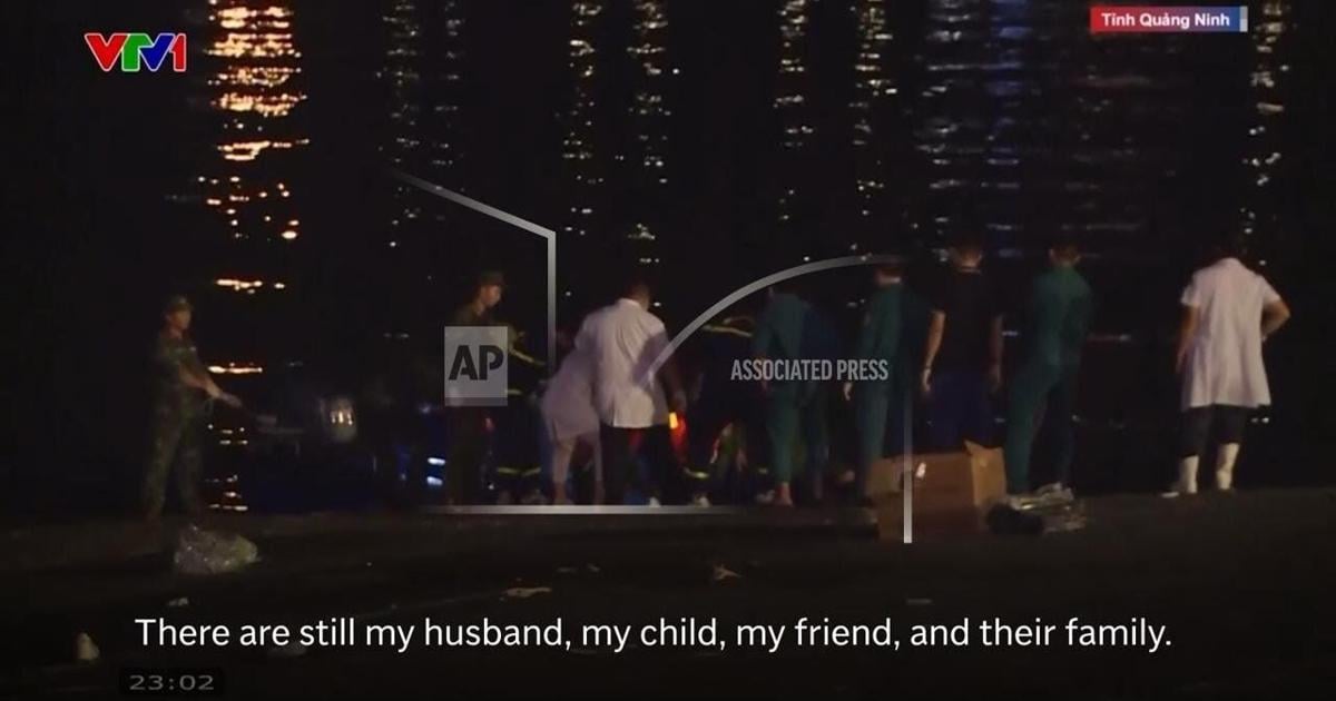 Survivor of Vietnam tourist boat capsize worries about missing husband and children