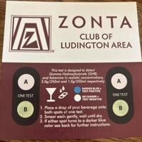 Zonta Club distributes drink-spiking detection coasters across Mason County