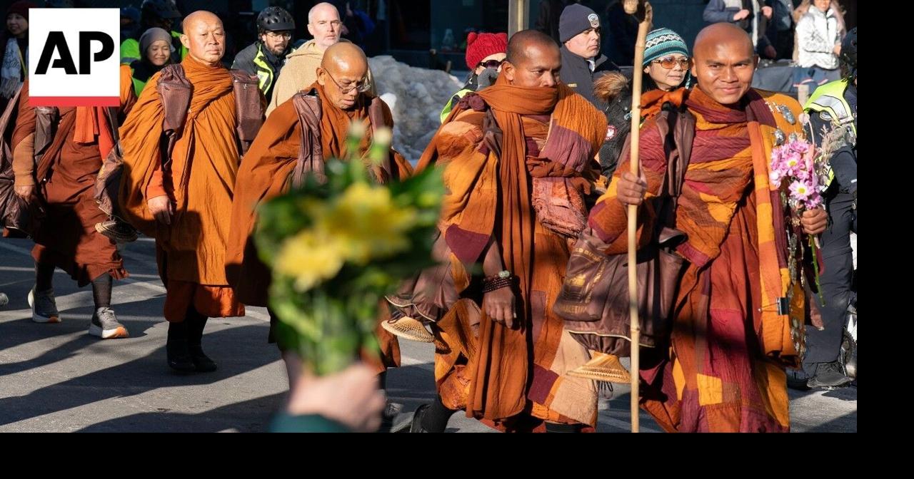 Buddhist monks conclude 15-week 'Walk for Peace' in Washington