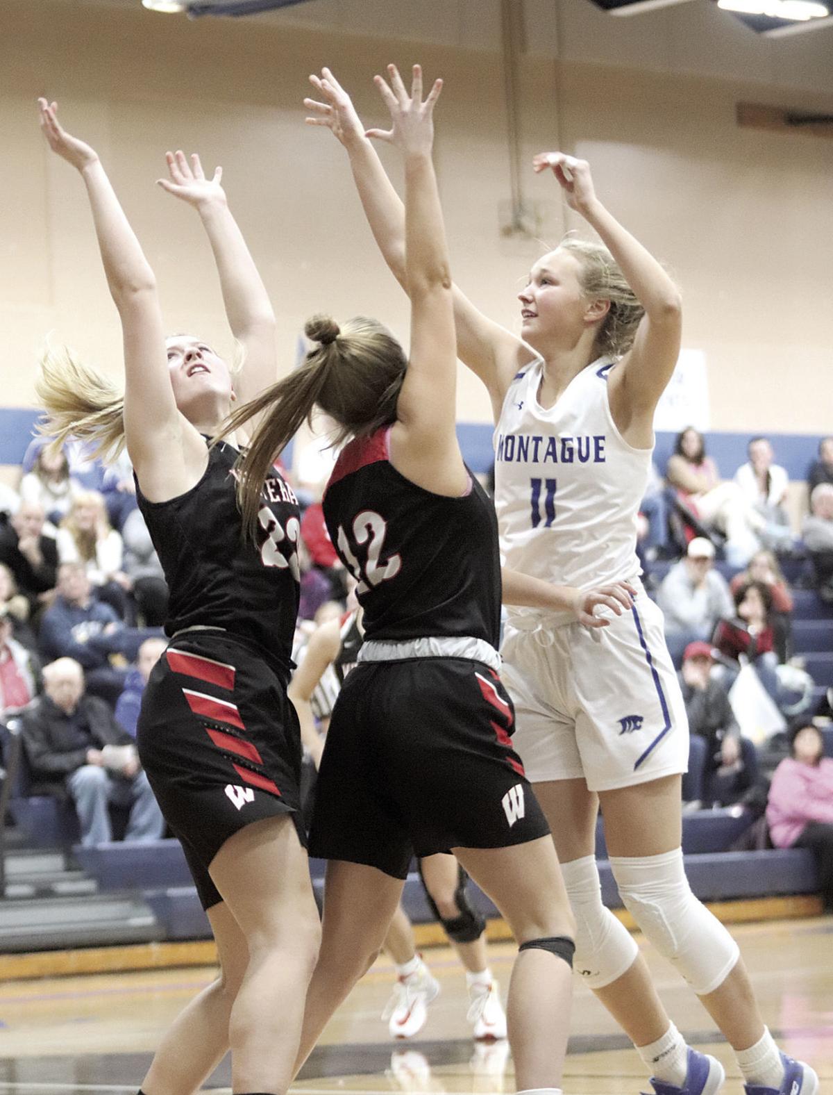 Montague Girls Romp Past Rival Whitehall Basketball