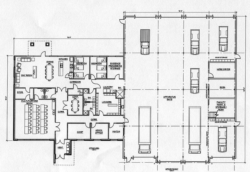 small fire station floor plans Viewfloor.co