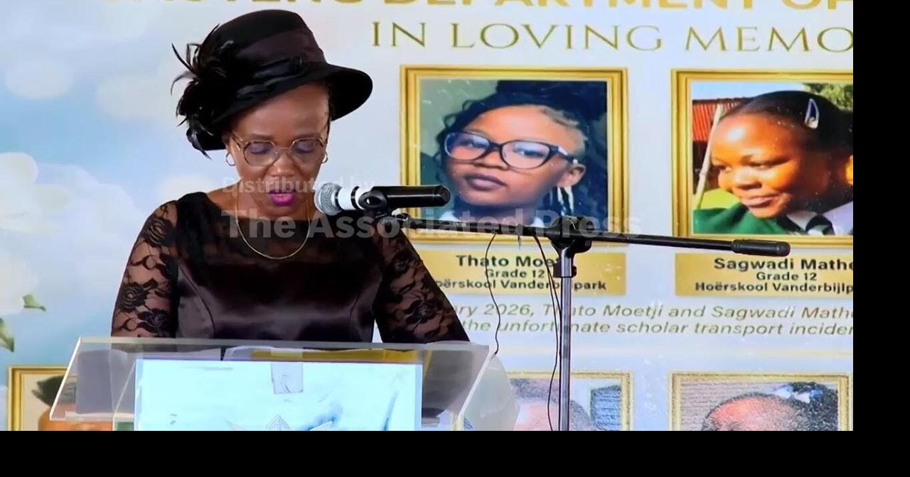 Families bid farewell to schoolchilren in South Africa killed in a school bus crash