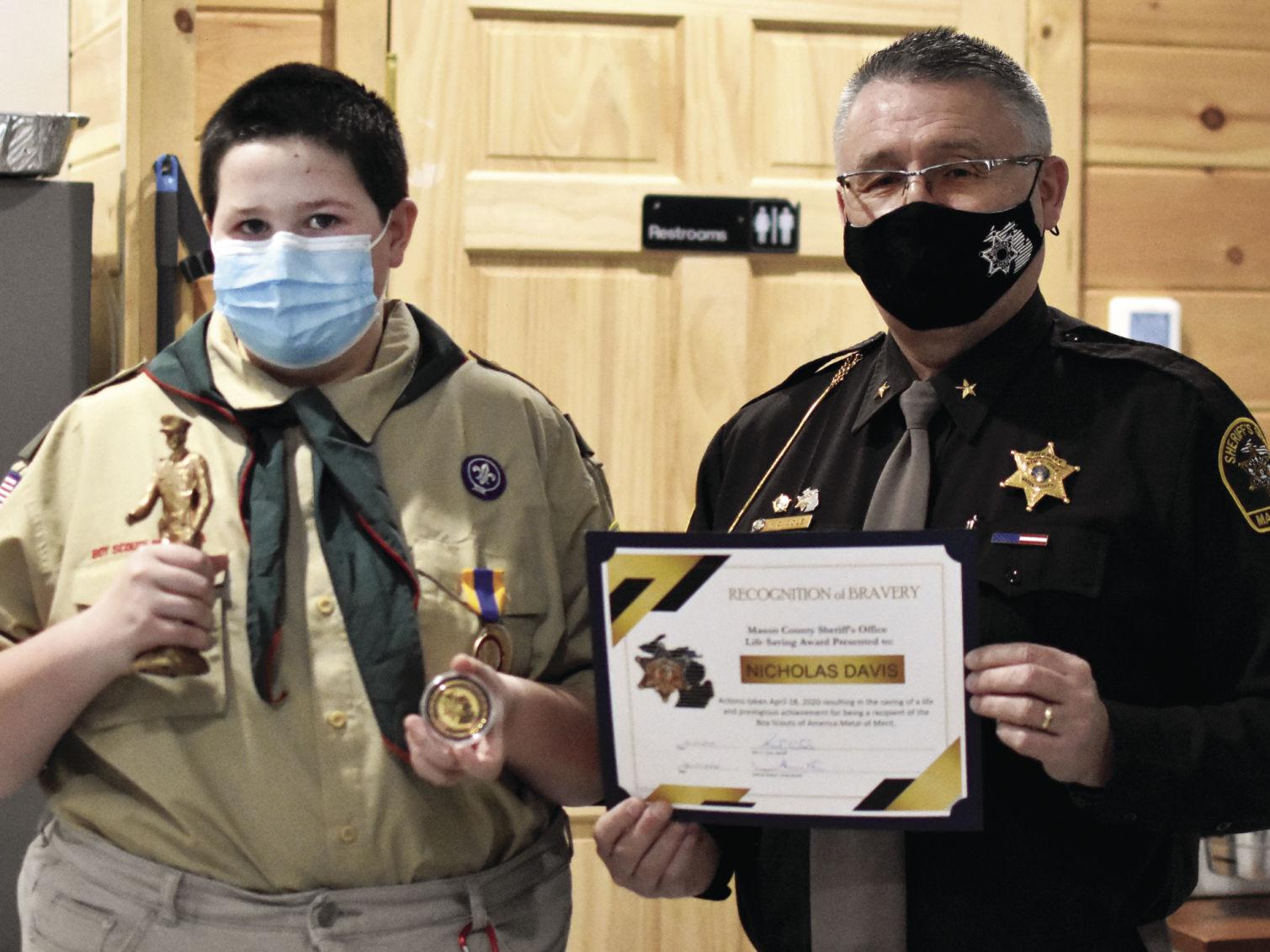 Local Boy Scout receives awards for saving mother's life - Vimarsana News