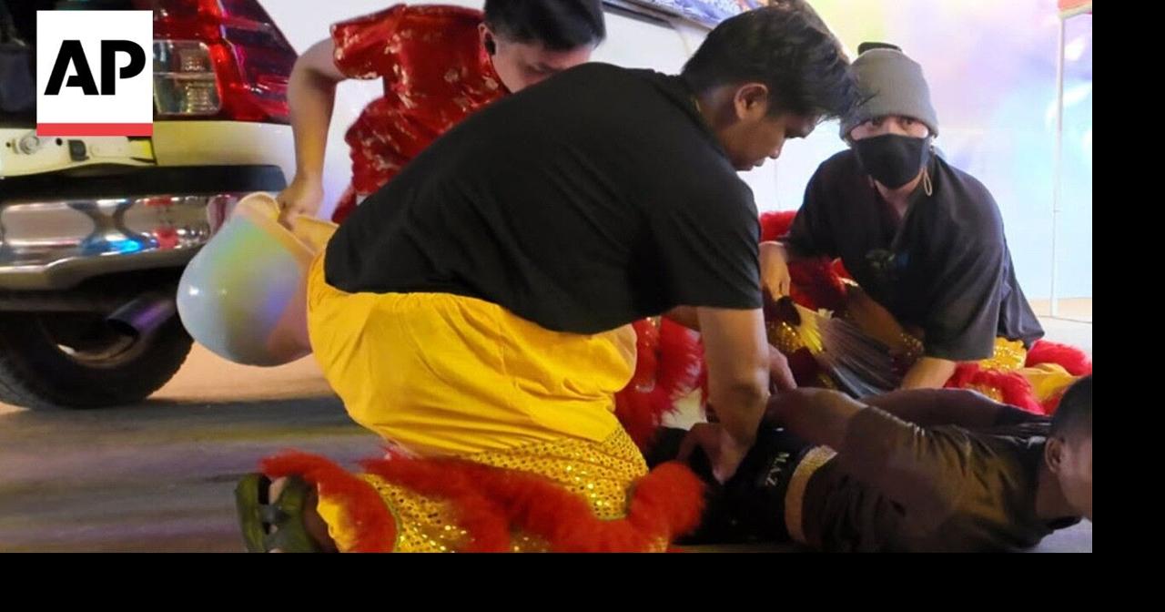Thai police use Lunar New Year lion costumes to arrest suspect