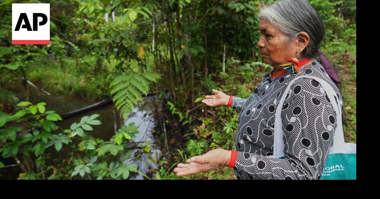 Indigenous women tour Ecuador oil field to witness environmental harm