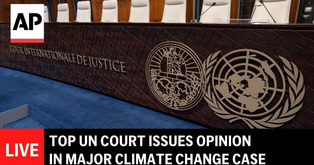 LIVE: Top UN court issues opinion in major climate change case