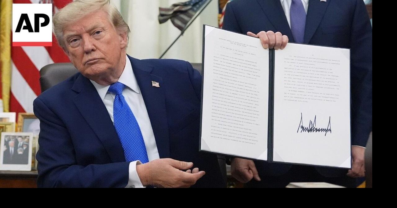 Trump signs immigration actions on birthright citizenship and 'birth tourism'