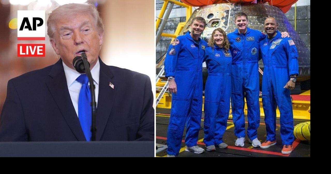 LIVE: Trump meets with Artemis II astronauts after their moon mission ...