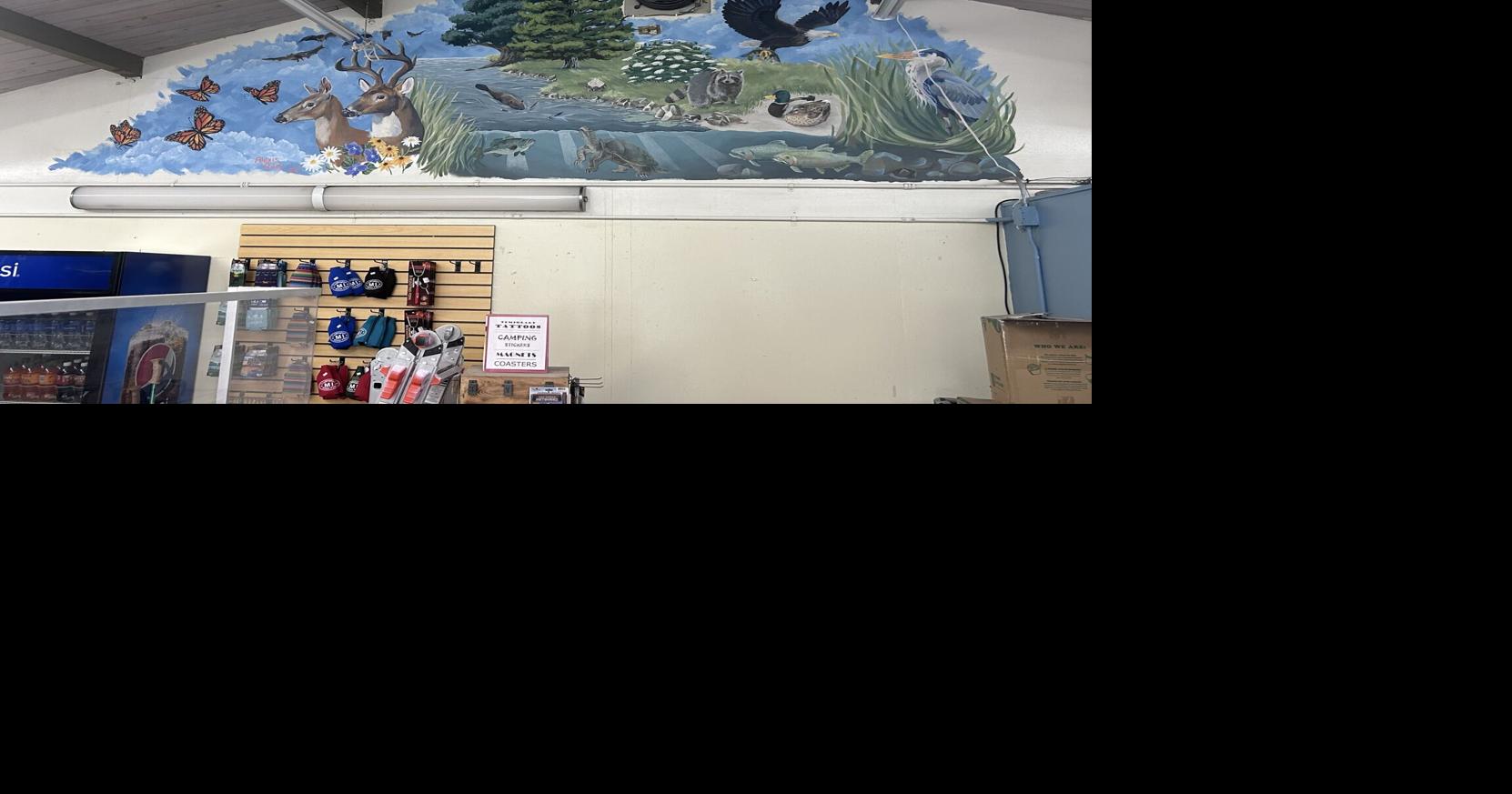 Vibrant mural at Cedar Campground Store brings nature to life