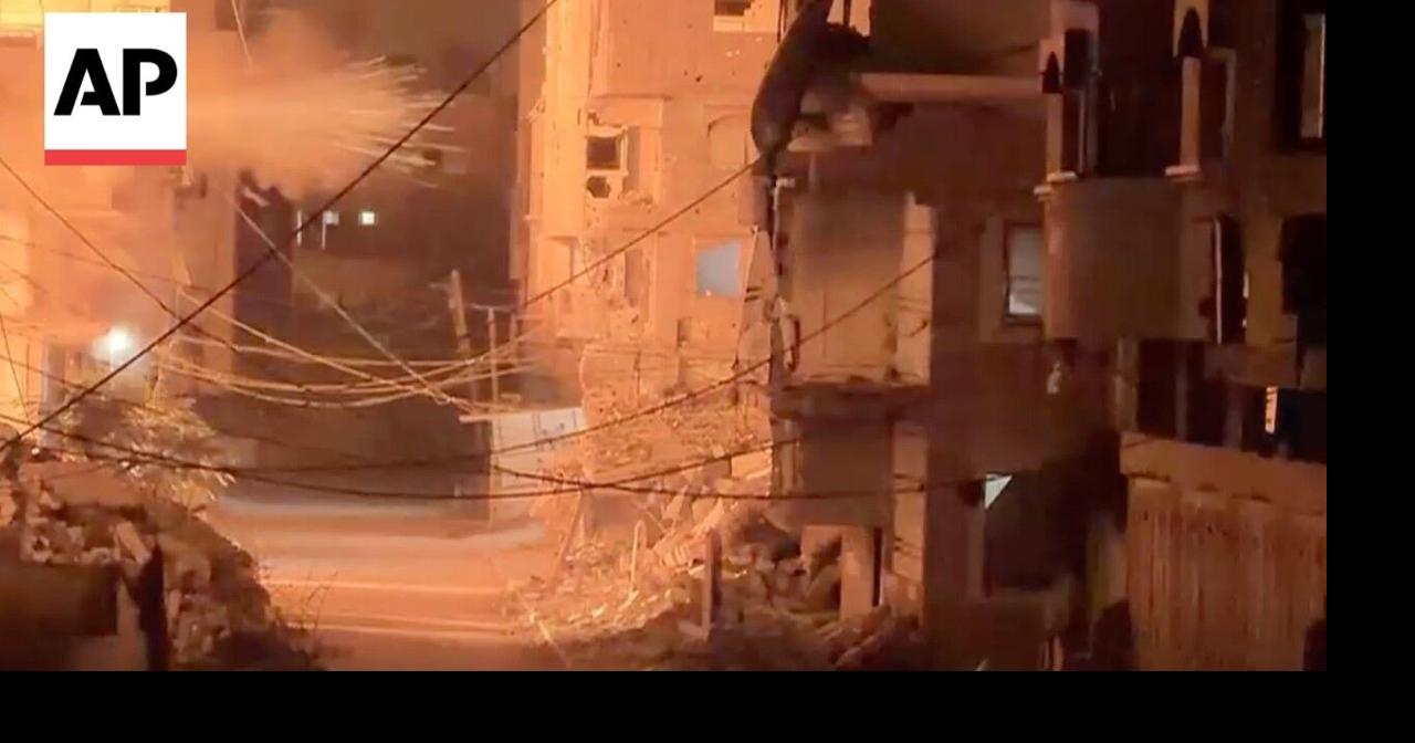 Video shows Israel strikes hitting several areas of the Gaza Strip