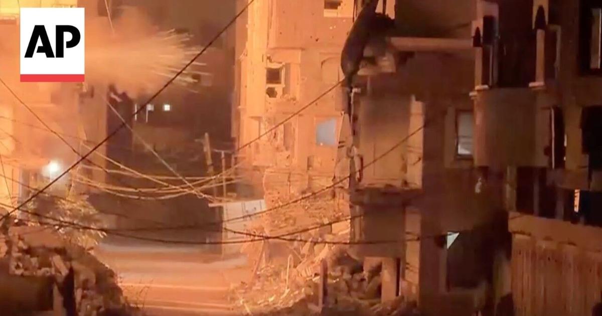 Video shows Israel strikes hitting several areas of the Gaza Strip