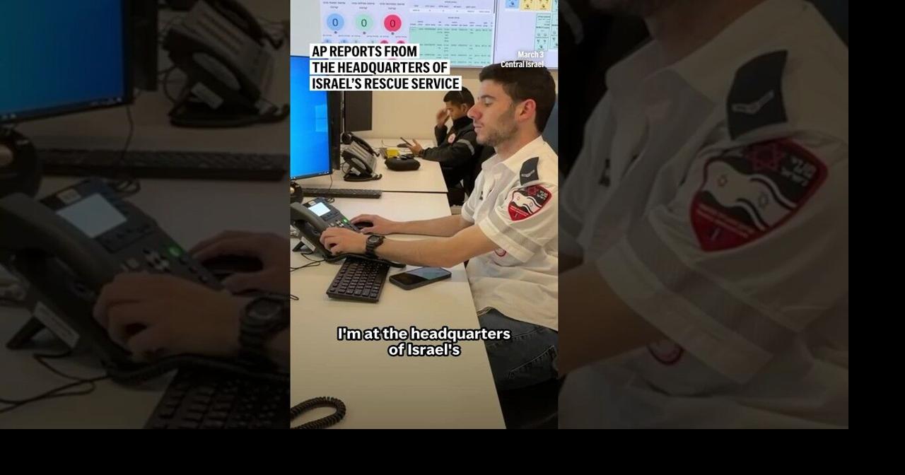 AP reports from the headquarters of Israel’s rescue service | Videos ...