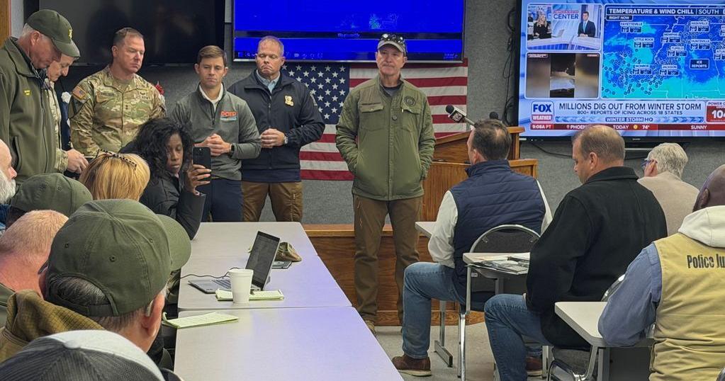 'Puts things in perspective': Gov. Landry tours northwest Louisiana ice storm damage by air