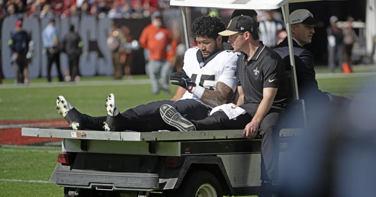 Acl Vip Saints LB Nephi Sewell returns to the site of ACL tear | Saints ...