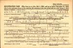 Irving Andrew Charles draft card (front)