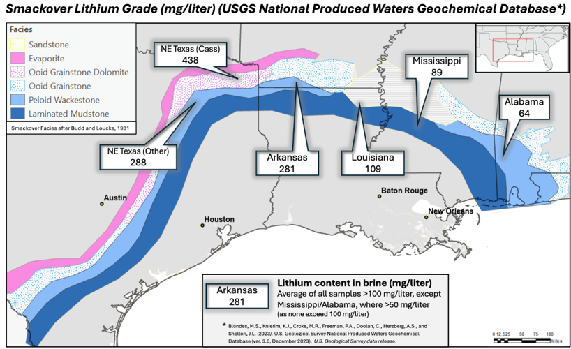 Smackover Lithium map