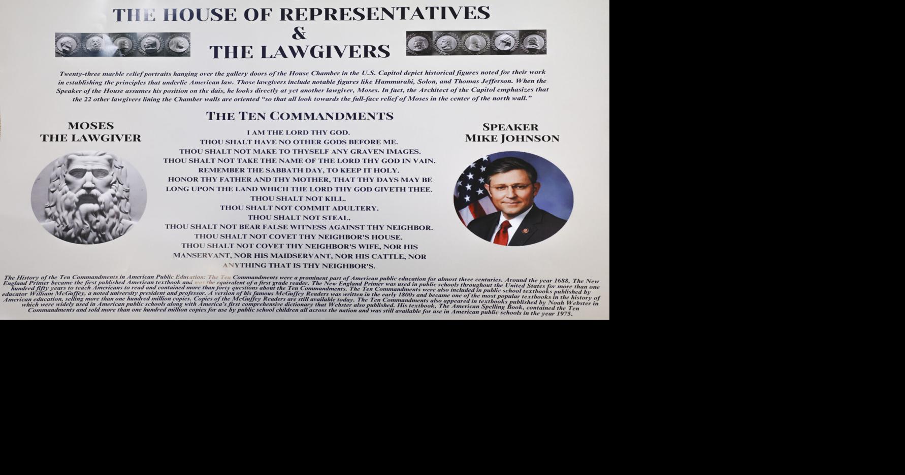 New Orleans teacher to ask US Supreme Court to weigh Louisiana's Ten Commandments in schools law