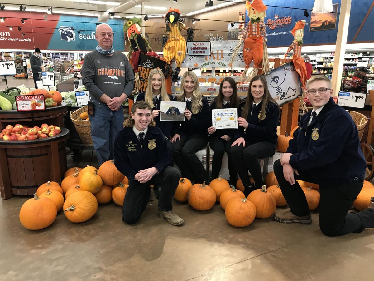 Fairview FFA accepts hay bale award