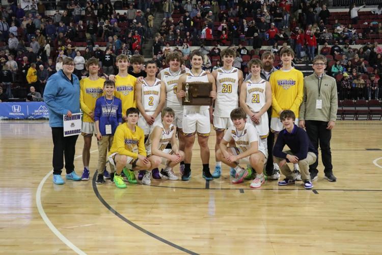 Fairview boys basketball hoist third place state trophy Local Sports