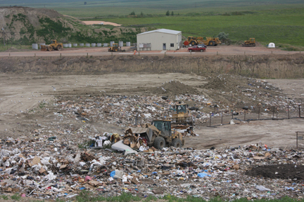 county landfill richland trash sidneyherald filling pounds collects million month each which cell current