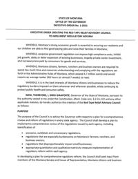 Gov. Greg Gianforte's first executive order