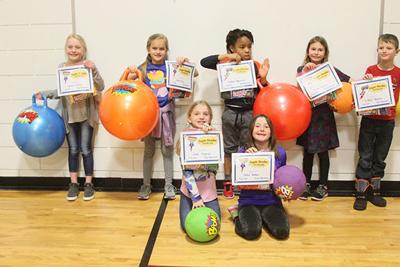 Bill Vander Weele | Sidney Herald Students earning honors for the most accelerated reading points for their grade level during National Reading Month at West Side School included Sara King, Nathan Nguewoun, Camryn Frank, Rowan O’Brien, Adaleah Trudell, Gideon Harper, Jacqueline Hager, Leah Dignan and Chloe Baker.