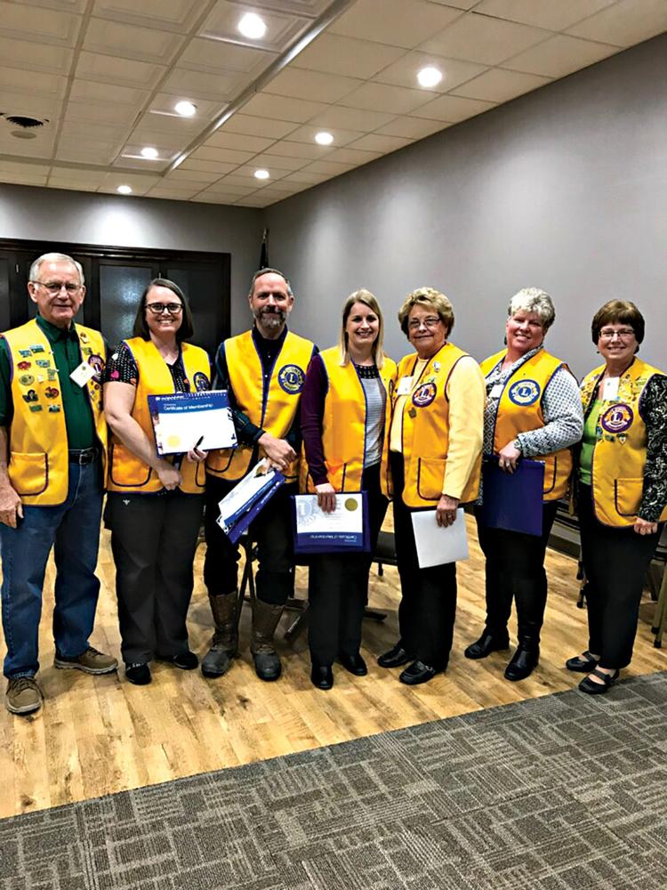 New Lions Club members Community