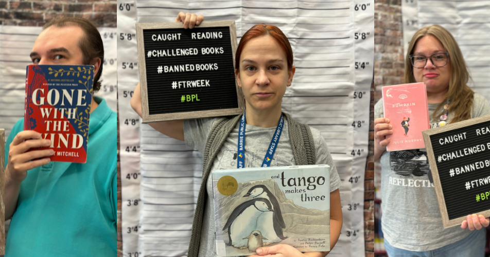 5 banned or challenged books at the Barrie Public Library