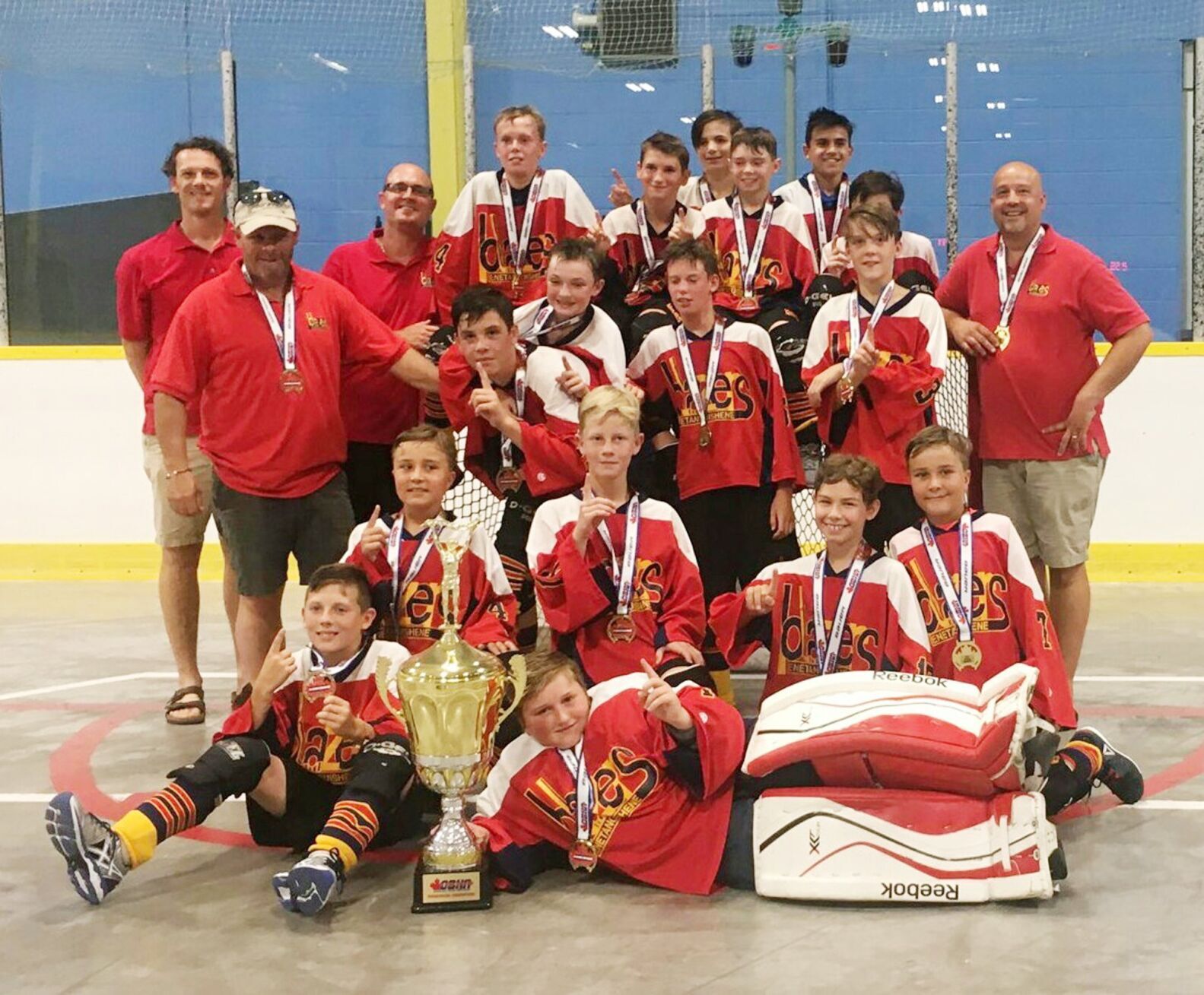 Penetang-Midland ball hockey teams win five provincial championships Adult Picture
