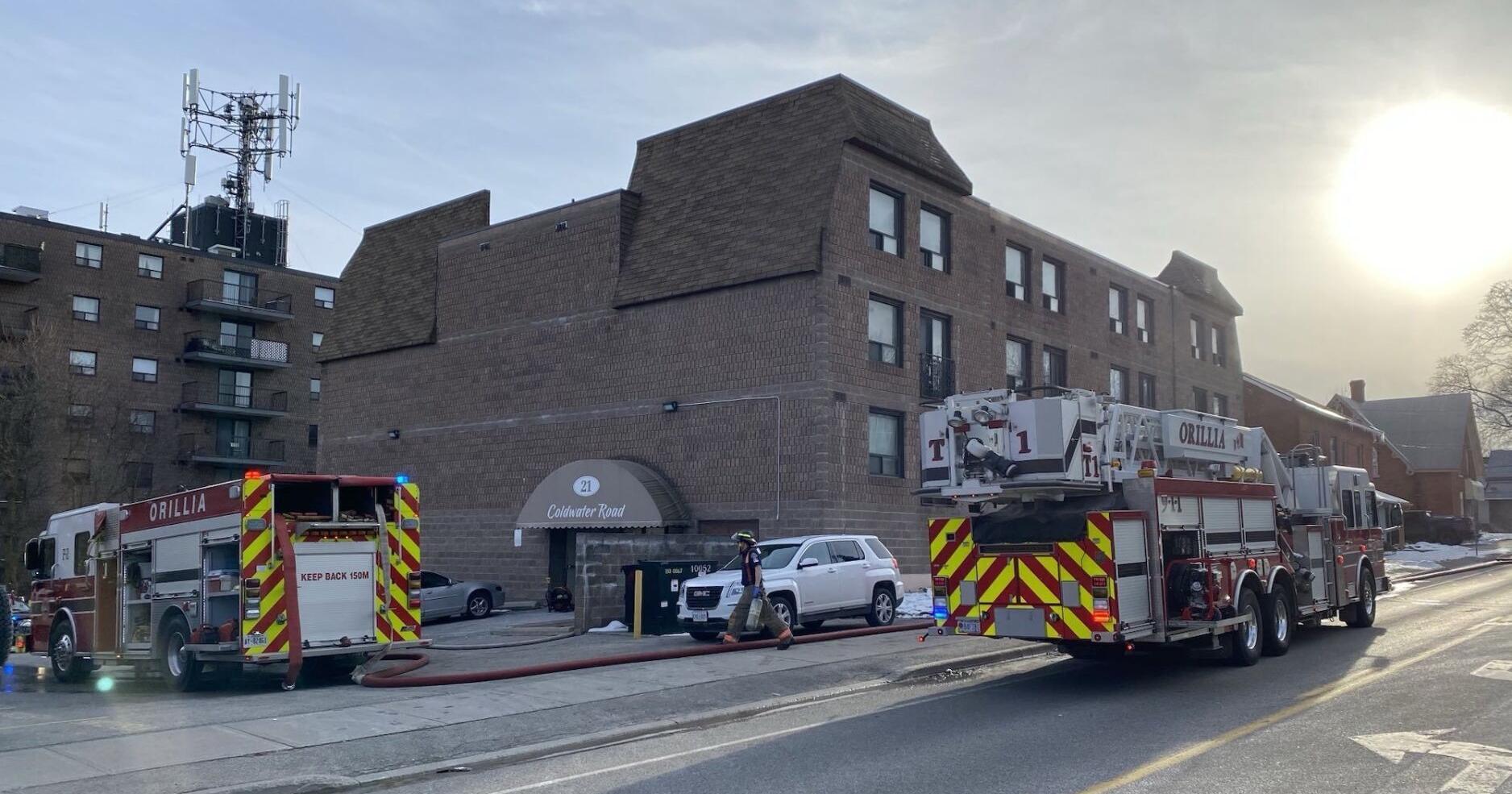 Fire at Coldwater Road apartment sends 1 to Orillia hospital - Vimarsana News