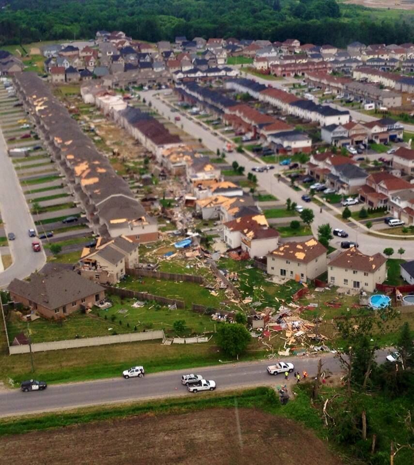 Tornado damages homes in Angus