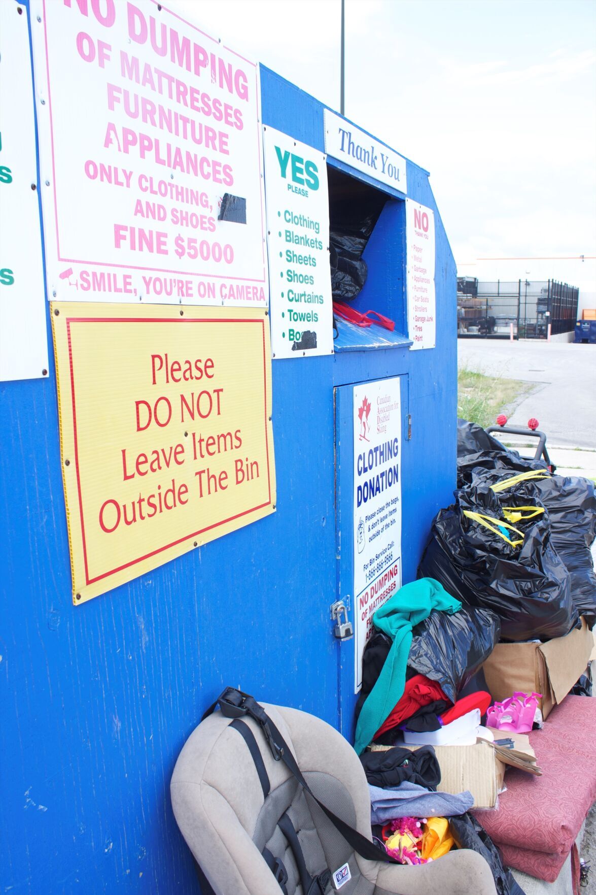 Bradford not prepared to dump donation bins