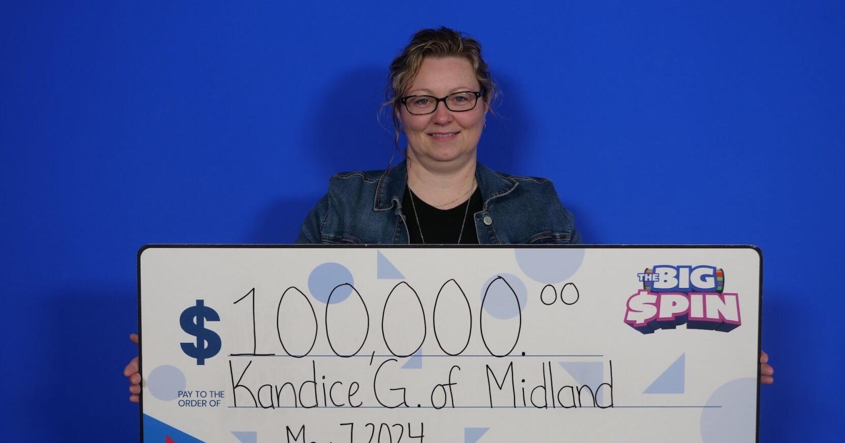 Midland woman wins $100k after spinning The Big Spin Wheel - Vimarsana News