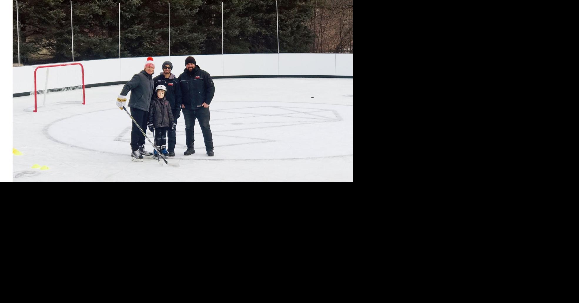 No Zamboni necessary former Barrie hockey players build backyard rinks