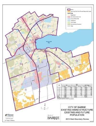 Barrie City Ward Maps