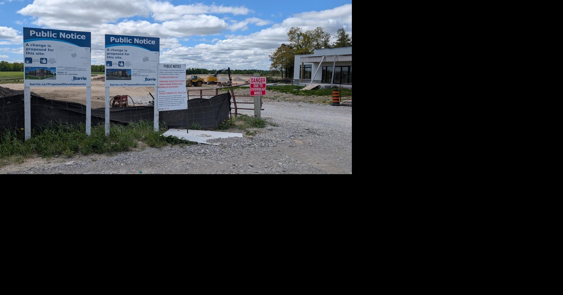 WHAT’S GOING ON HERE? South Barrie subdivision to contain mid-rise apartments, townhouses