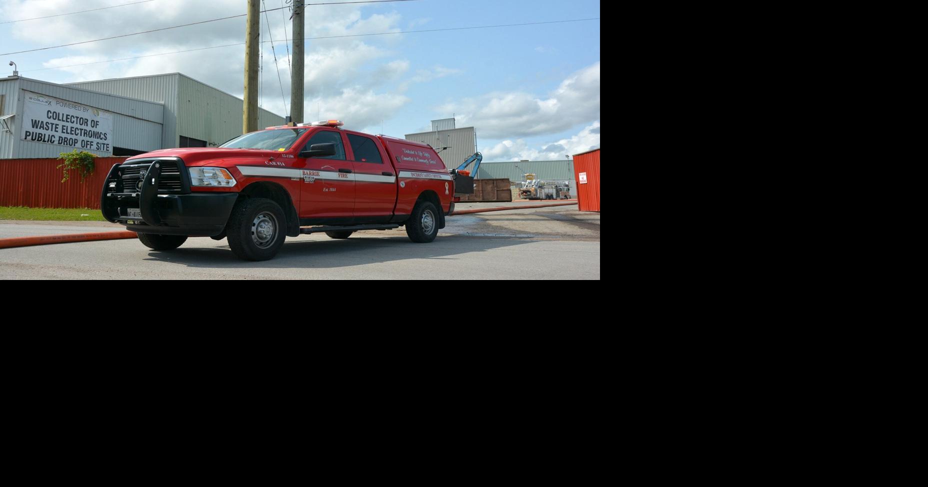Another fire starts at Barrie electronics recycling plant