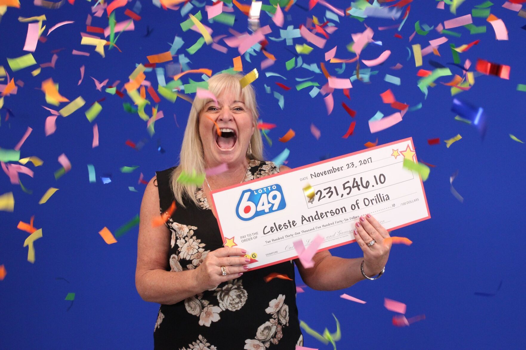 Orillia woman celebrating 231 000 lottery win