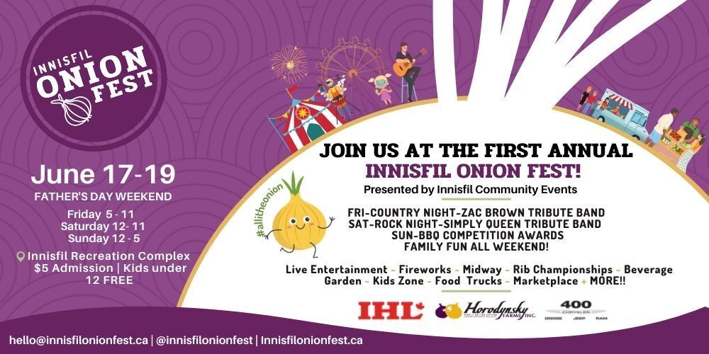 Innisfil Onion Fest First onion festival in Simcoe County to take