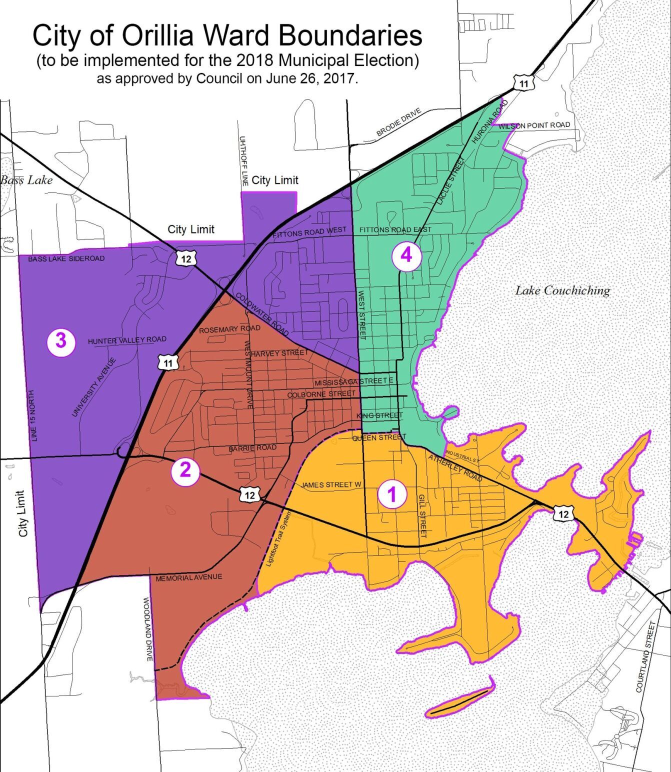 Barrie City Ward Maps