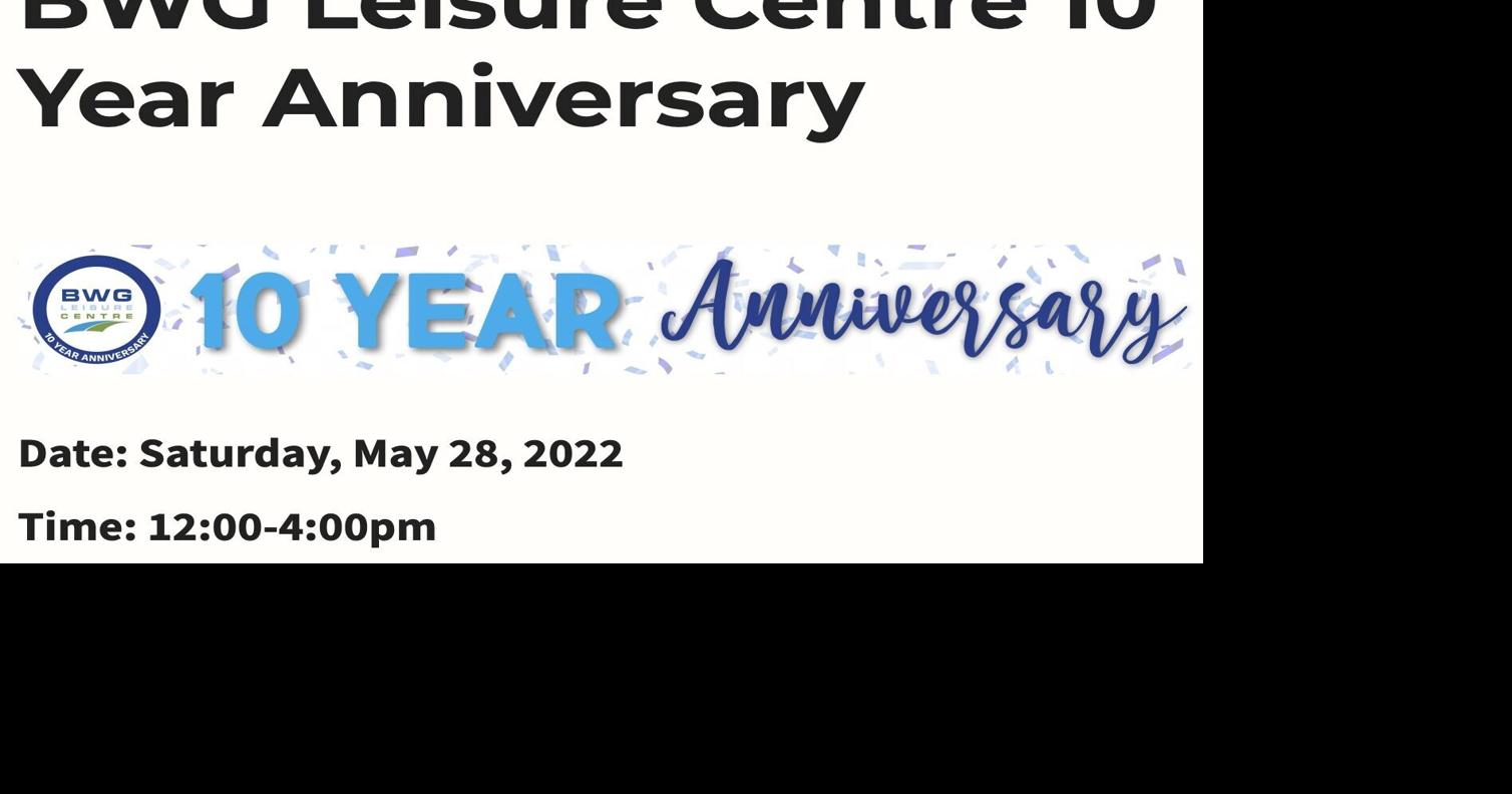 BWG Leisure Centre invites community to celebrate 10-year anniversary ...