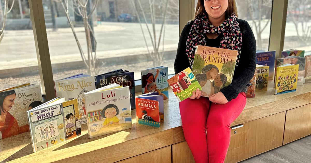 Hillary Berry Library Orillia library stacking up diverse books